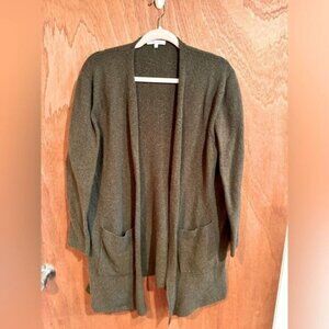Madewell Kent Wool/Alpaca Blend Olive Cardigan size M